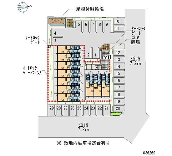 ★手数料０円★名古屋市南区七条町　月極駐車場（LP）